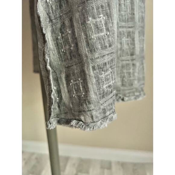 Ryu Oversized Boho Lagenlook Flowy Crochet Hi Lo Button Down Shirt Size Small - Picture 5 of 11